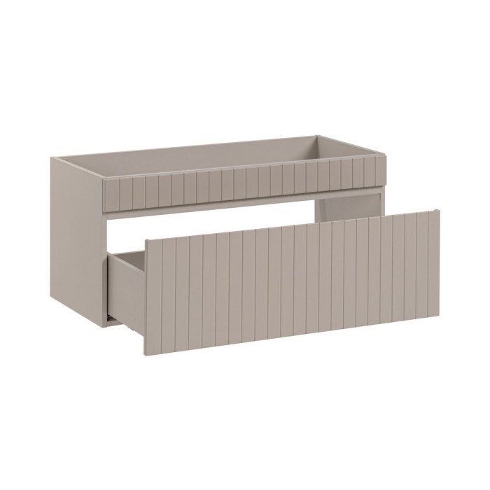 Meuble sous vasque cachemire ICON 100cm ouvert