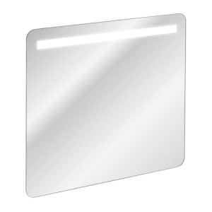 ICON Set: Waschtischunterschrank 100cm mit sichtbaren Nischen + Aufsatzrunde Waschbecken + LED-Spiegel + Hochschrank