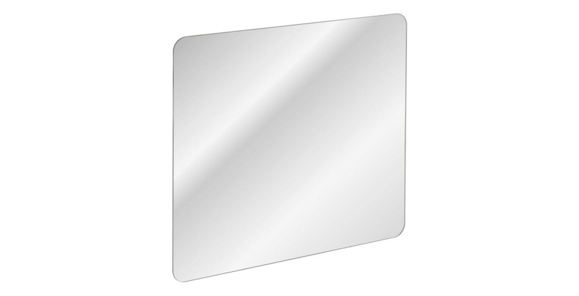 Conjunto ICON: mueble bajo lavabo 80cm + lavabo encastrable blanco + espejo + lámpara LED + columna