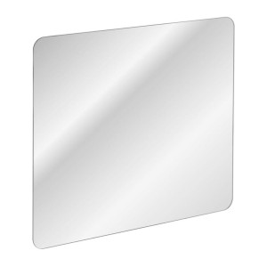 Conjunto ICON: mueble bajo lavabo 80cm + lavabo encastrable blanco + espejo + lámpara LED + columna