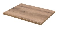 Badkamerset ICON: onderkast 60cm kasjmier + houtlook wastafelblad