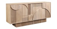 Buffet ORINO 170 cm – Bois massif de manguier blanchi – Style Art Déco