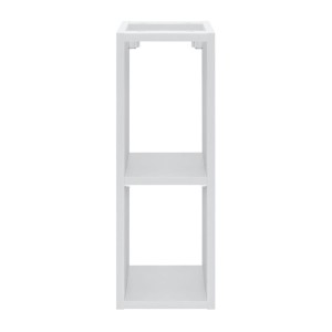 Ensemble ICON : meubles sous vasque 180cm avec niches visibles + deux vasques à poser + miroirs + lampes LED + colonne