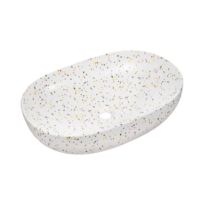 Insieme ICON: mobili sotto lavabo 180cm con nicchie visibili + due lavabi da appoggio + specchi + lampade LED + colonna