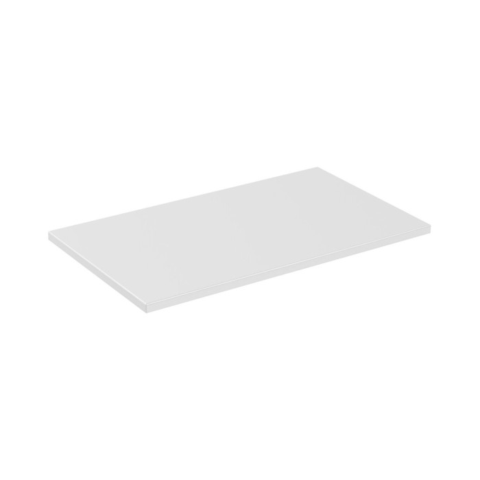 Insieme ICON: mobile sottolavabo 80cm rosa cipria + piano per lavabo bianco + lavabo da appoggio macchiato
