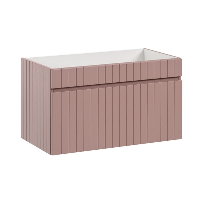 Meuble sous vasque 80cm rose poudrée ICON