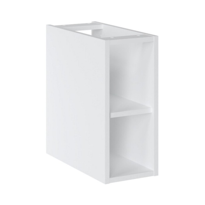 Badezimmer-Set ICON: Waschtischunterschrank 80cm in pudrigem Rosa mit sichtbaren weißen Fächern