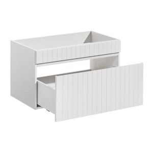Meuble sous vasque blanc ICON 80cm ouvert