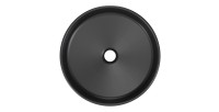 Vasque à poser ronde 40 cm en céramique noire mate