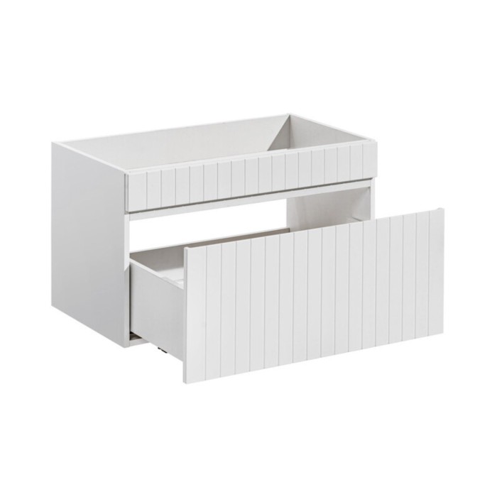 Insieme ICON bianco: mobile sottolavabo 80cm + lavabo incassato in ceramica