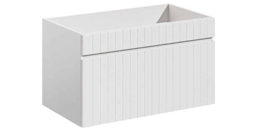 Meuble sous vasque blanc 80cm collection ICON