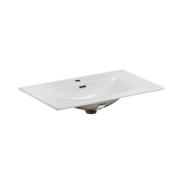 Insieme ICON bianco: mobile sottolavabo 80cm + lavabo incassato in ceramica