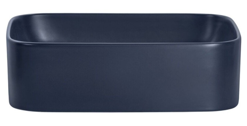 Vasque à poser bleues vue de face