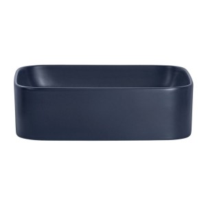 Vasque à poser bleues vue de face