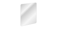 Ensemble ICON blanc : meuble sous vasque 60cm + vasque à encastrer blanche + miroir + lampe LED + colonne