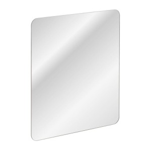 Ensemble ICON blanc : meuble sous vasque 60cm + vasque à encastrer blanche + miroir + lampe LED + colonne