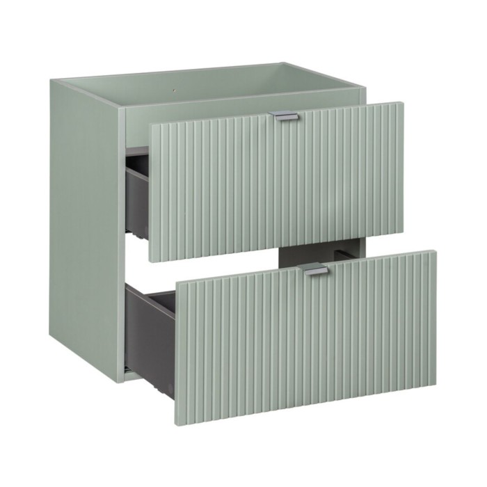 Insieme ELVINA 120cm: mobili sotto lavabo con cassetti e armadietti + piano per lavabo + due lavabi da appoggio marmorizzati