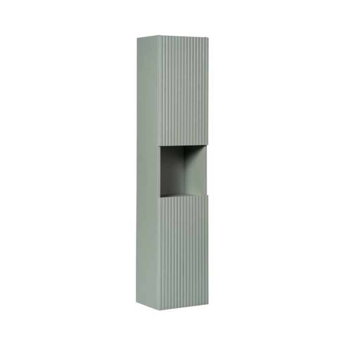 Set ELVINA 110cm: Unterschrank mit grünen Schubladen + Platte für Waschbecken + Marmor-Aufsatzwaschbecken + Säule