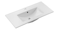 Vasque à encastrer en céramique blanche