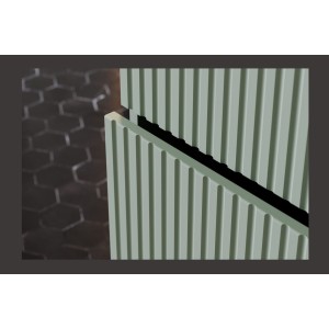 Zoom sur l'un des tiroirs ouvert du meuble sous vasque ELVINA 60cm