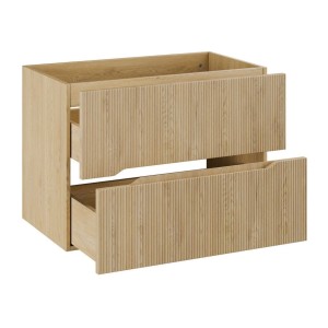 Meuble sous vasque 80cm NATURA ouvert