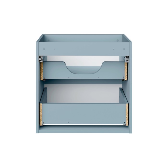 Mobile sottolavabo VANO 60 cm blu denim sospeso con 2 cassetti