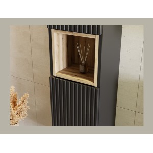 Zoom sur la niche ouverte de la colonne de rangement VANO