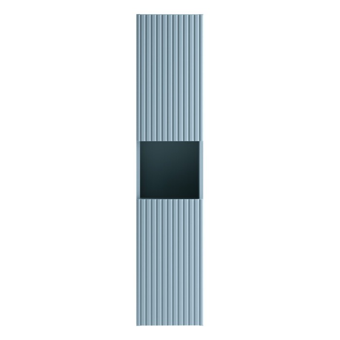 Badezimmer-Säule VANO 140 cm Denim-Blau 2 Hängende Türen