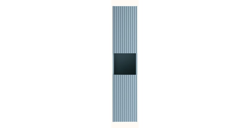 Colonne de salle de bain VANO 140 cm bleu denim 2 portes suspendue