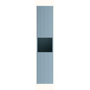 Colonne de salle de bain VANO 140 cm bleu denim 2 portes suspendue
