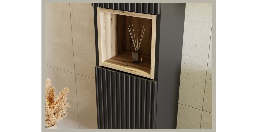 Zoom sur la niche ouverte de la colonne de rangement VANO