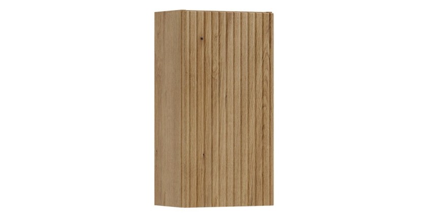 Meuble de rangement salle de bain VANO 57 cm chêne suspendu avec porte