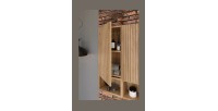 Meuble de rangement salle de bain VANO 57 cm chêne suspendu avec porte