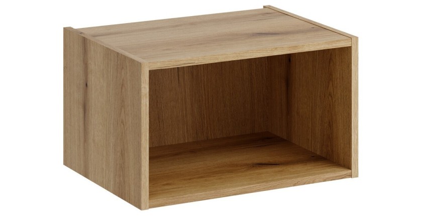 Meuble de rangement salle de bain VANO 50 cm chêne suspendu avec niche