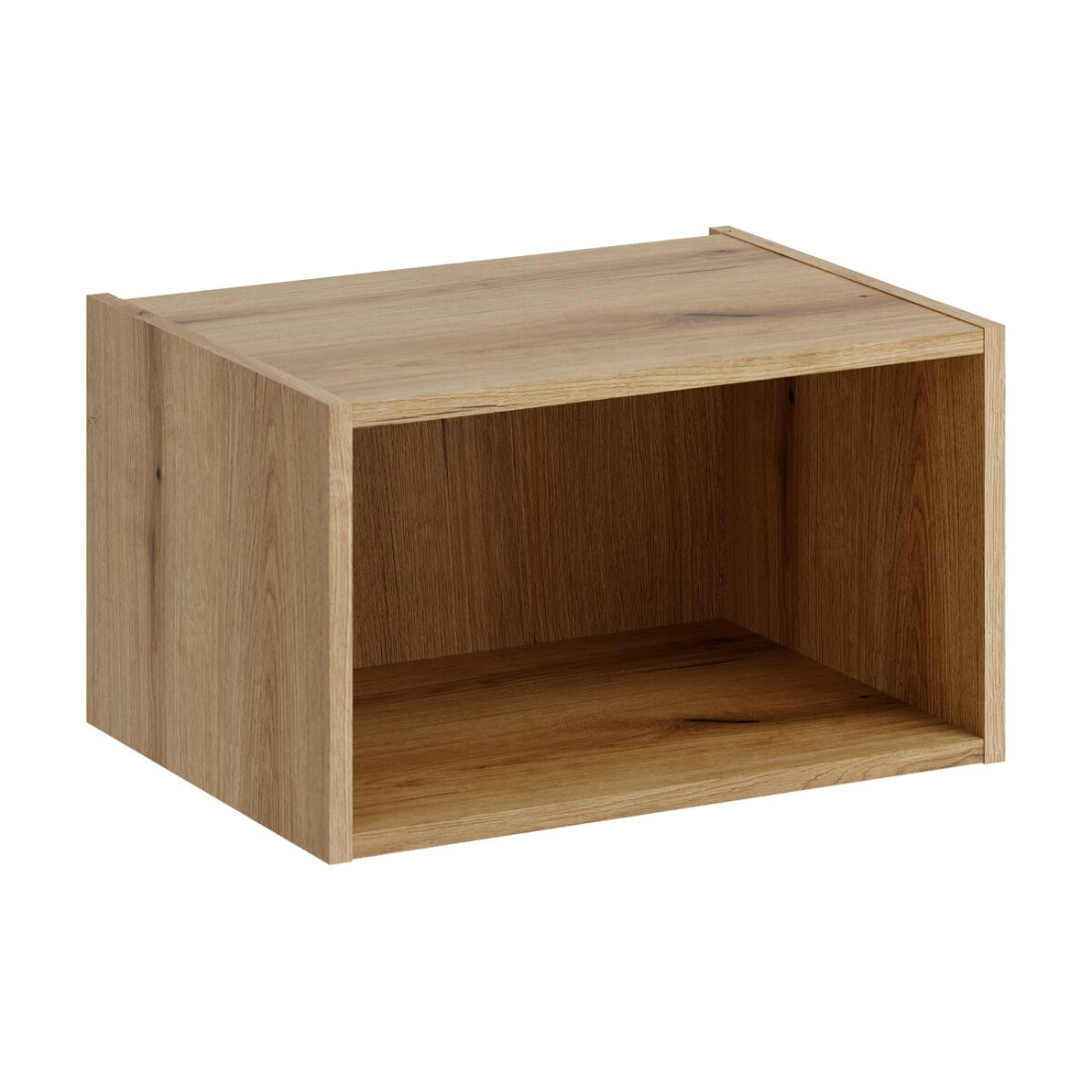 Meuble de rangement salle de bain VANO 50 cm chêne suspendu avec niche