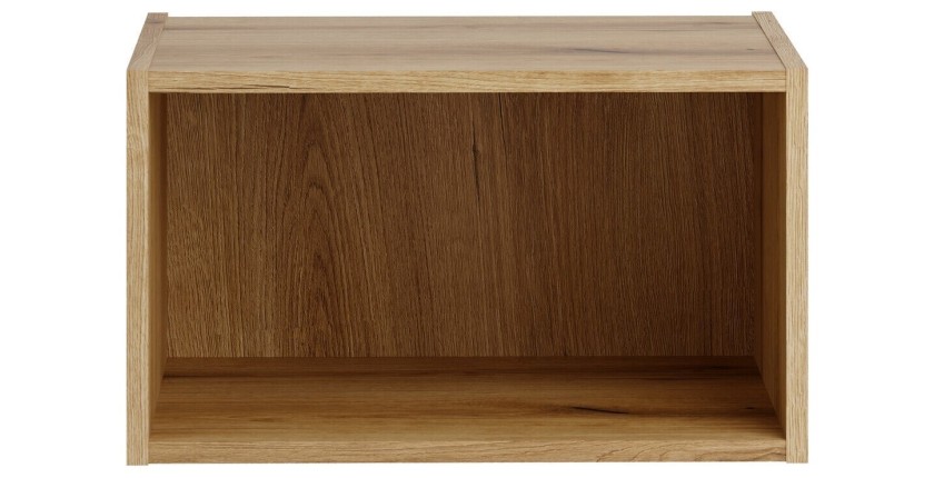 Meuble de rangement salle de bain VANO 50 cm chêne suspendu avec niche