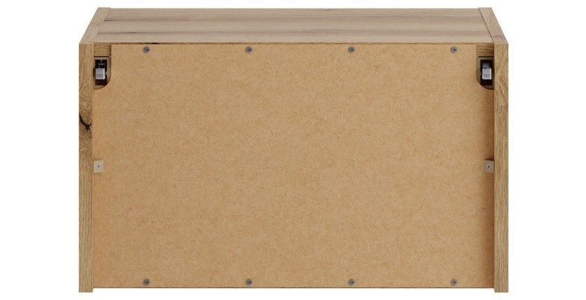 Meuble de rangement salle de bain VANO 50 cm chêne suspendu avec niche