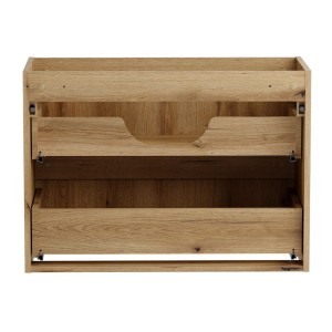 Meuble sous vasque VANO 80 cm chêne suspendu avec 2 tiroirs