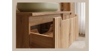Meuble sous vasque VANO 80 cm chêne suspendu avec 2 tiroirs