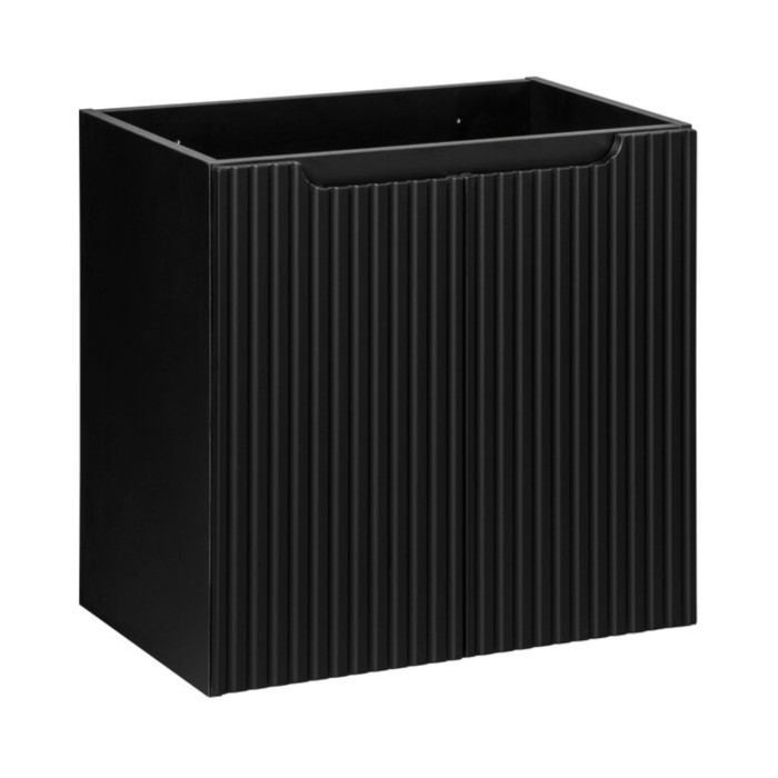 Insieme VANO 150cm : mobili sotto lavabo con cassetti e armadietti + piano per lavabo + due lavabi da appoggio scanalati + colon