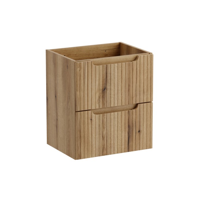 Mobile sottolavabo VANO 50 cm in rovere sospeso con 2 cassetti