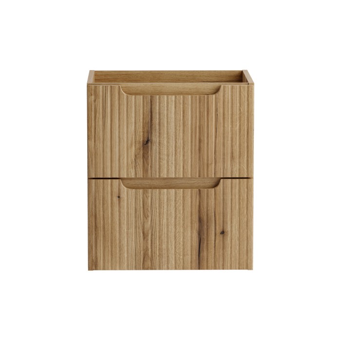 Mobile sottolavabo VANO 50 cm in rovere sospeso con 2 cassetti