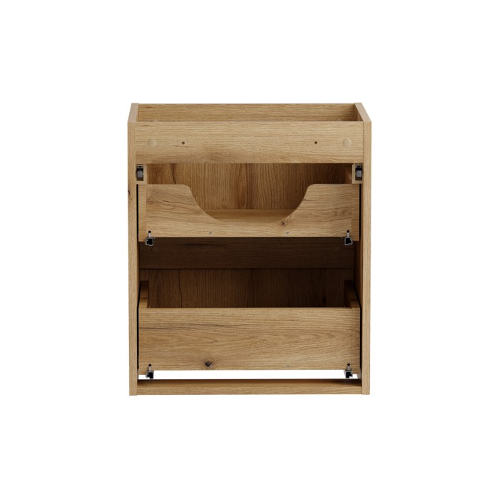 Mobile sottolavabo VANO 50 cm in rovere sospeso con 2 cassetti