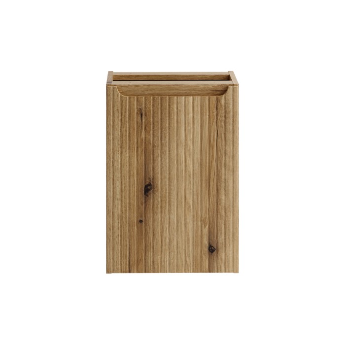 Meuble salle de bain VANO 40 cm chêne suspendu avec panier à linge