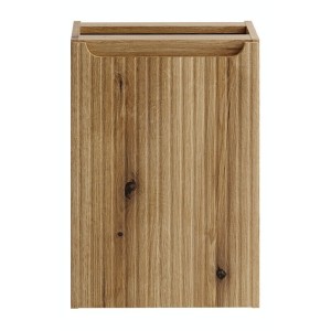 Meuble salle de bain VANO 40 cm chêne suspendu avec panier à linge