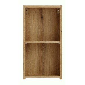 Meuble de rangement salle de bain VANO 57 cm chêne suspendu avec 2 niches