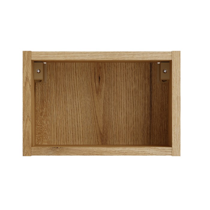 Cubo di arredamento per bagno VANO 30 cm in quercia sospeso con nicchia