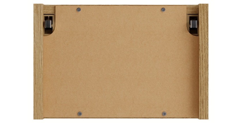 Cube de rangement salle de bain VANO 30 cm chêne suspendu avec niche