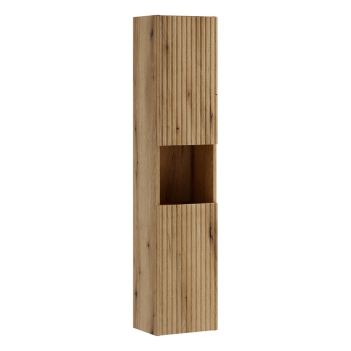 Kolom badkamerkast VANO 140 cm eiken zwevend 2 deuren