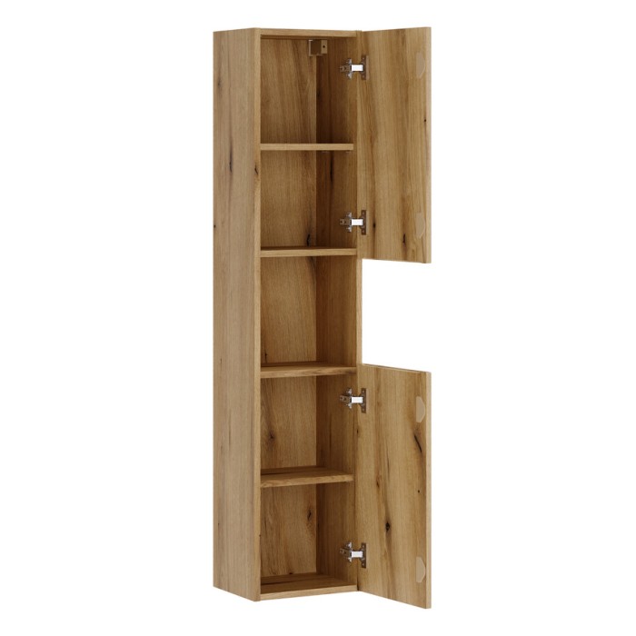 Kolom badkamerkast VANO 140 cm eiken zwevend 2 deuren